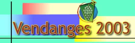 Logo vendanges 2003