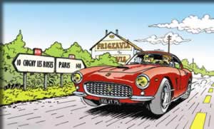 Ferrari 250 - Dessin de Thierry Dubois