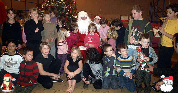 Avec le père Noël