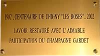 La plaque commémorative